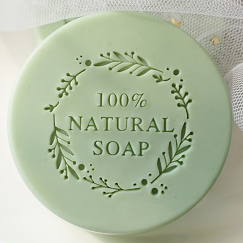 Soap Stamp Custom - 100% натуральное мыло письмо цветок круглый