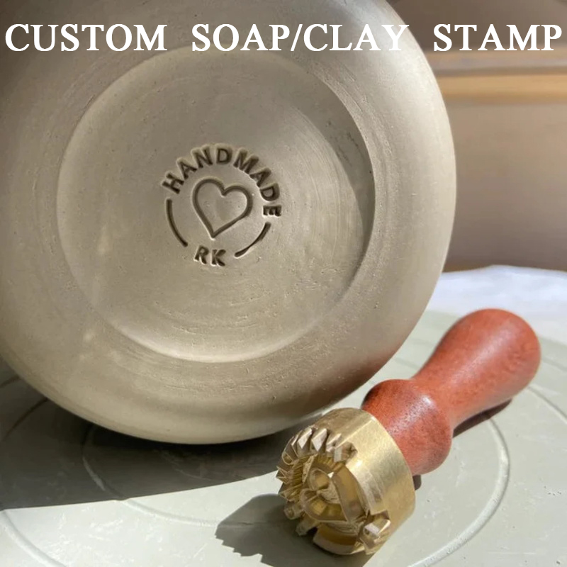 Soap Stamp Custom - Индивидуальный глиняный штамп для керамики, персонализированный