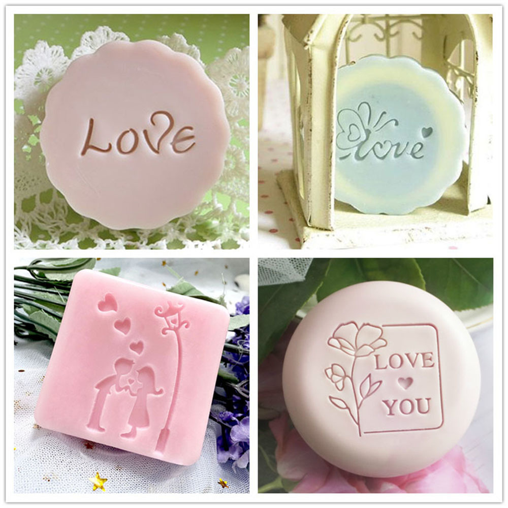 Любовь Слово День Святого Вале – обзор и цена Soap Stamp Custom